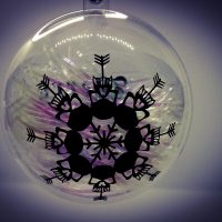 Gothic Baubles Christmas Skull Snowflakes Merry Gothmas