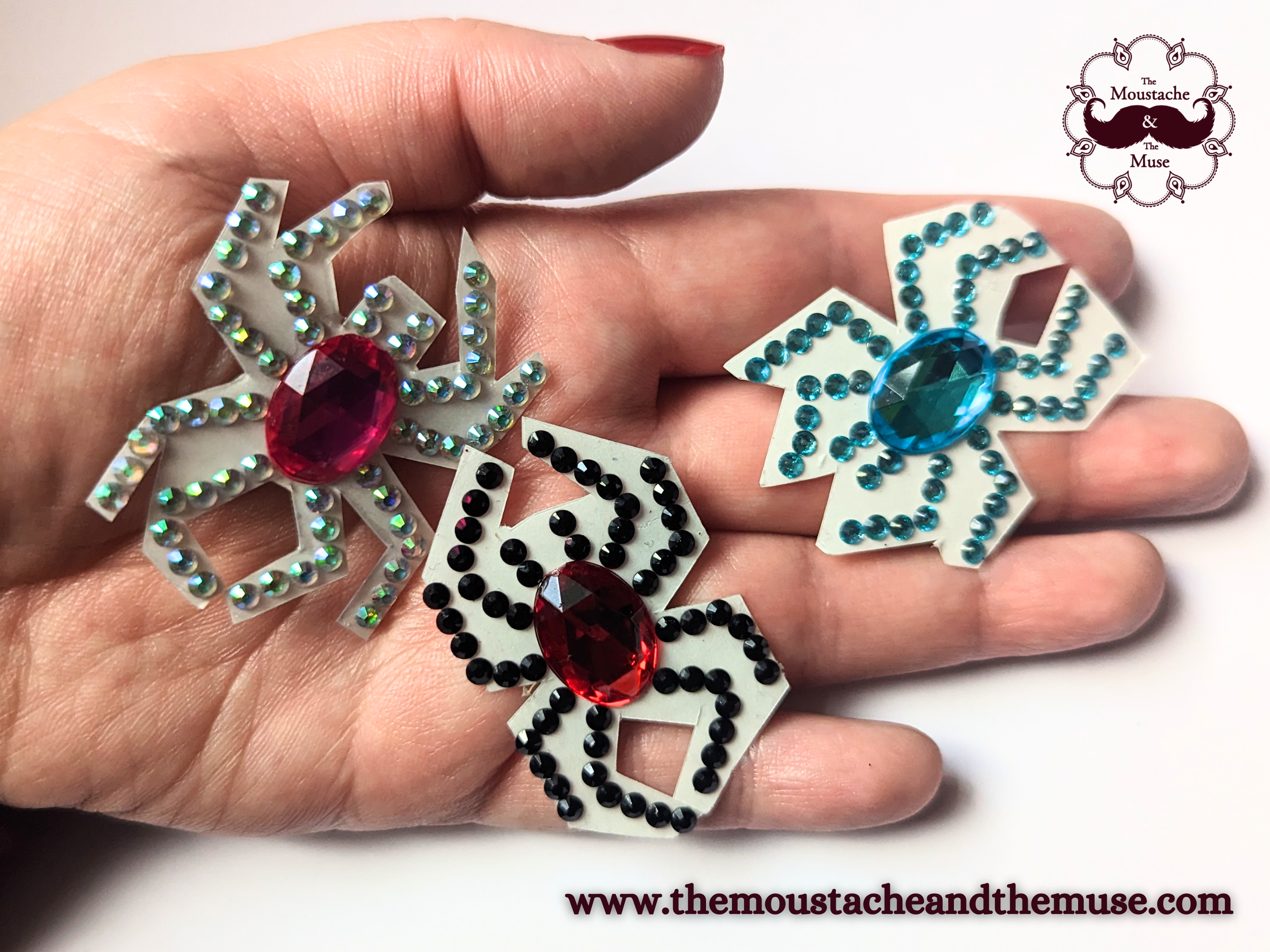 Gem Spiders - Body Bling, Stick on Body Adornment. - Image 4