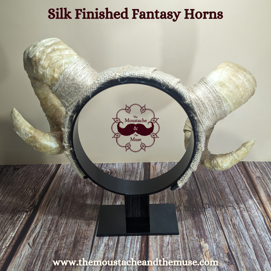 Plain Silk Finished Fantasy Rams Horns - Image 2