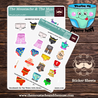 How pants do you feel today? Sticker Sheet St 001