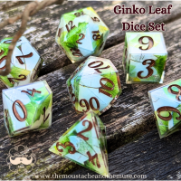 Dice Set, Ginko Leaf Washi Set