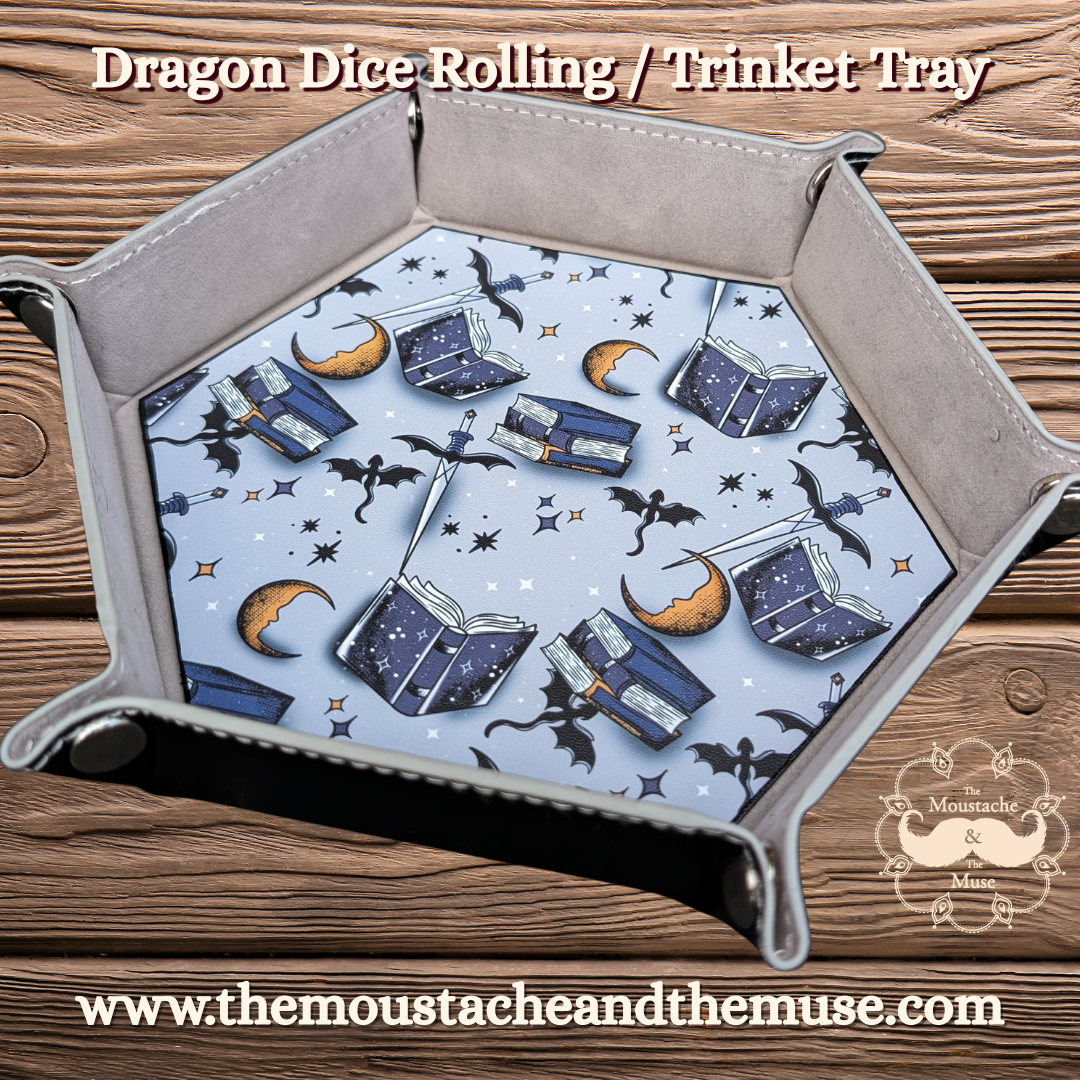 Dice Rolling Tray ( Alt jewellery/trinket tray)- Dragon Story